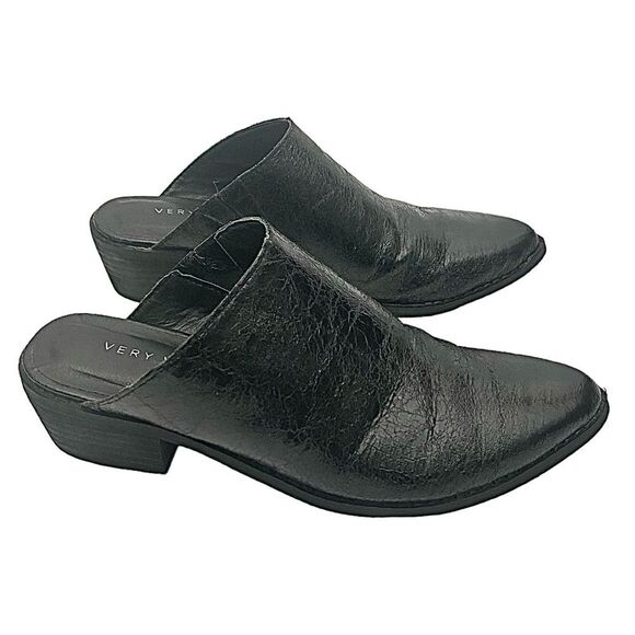 Very Volatile Black Mules Slip On Size 7 Medium Good Condition Pre-Owned - Picture 3 of 9
